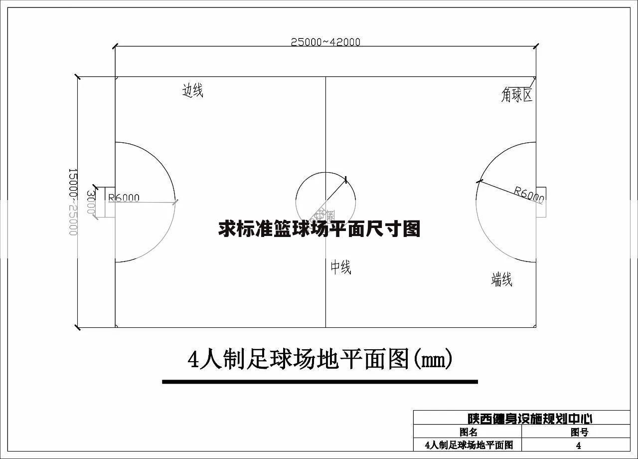 求标准篮球场平面尺寸图