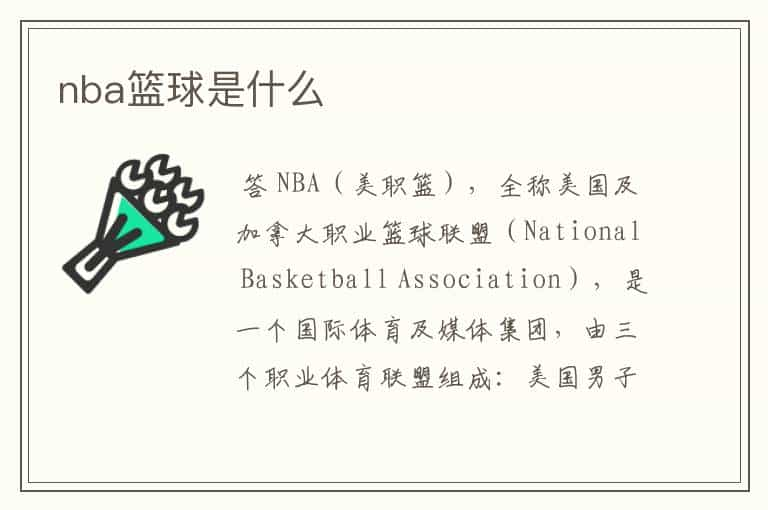 nba篮球是什么