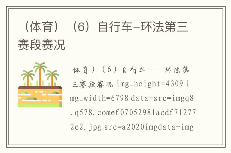 （体育）（6）自行车-环法第三赛段赛况