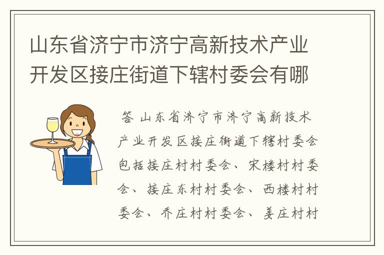 山东省济宁市济宁高新技术产业开发区接庄街道下辖村委会有哪些？