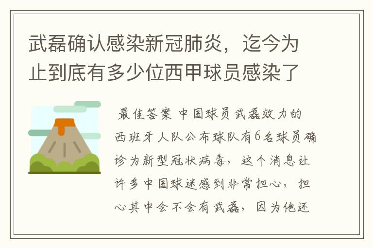 武磊确认感染新冠肺炎，迄今为止到底有多少位西甲球员感染了新冠病毒？