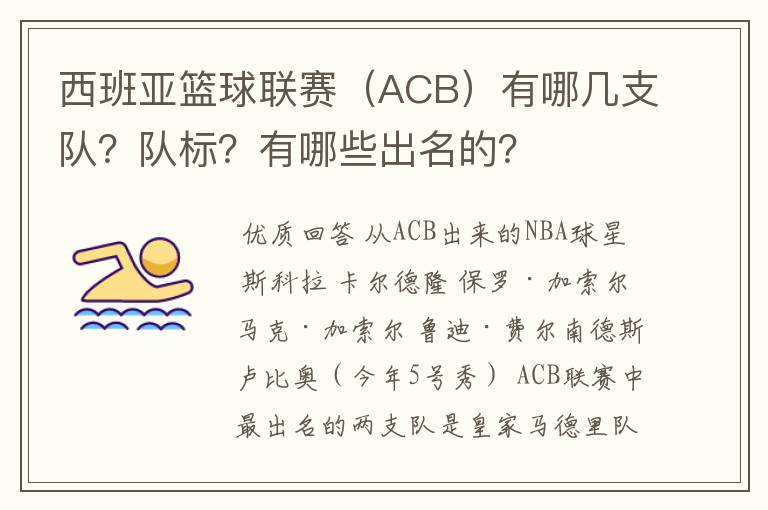 西班亚篮球联赛（ACB）有哪几支队？队标？有哪些出名的？