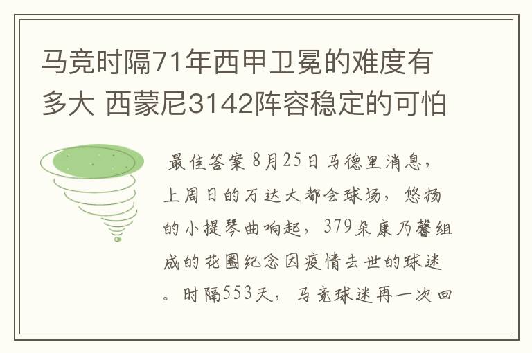 马竞时隔71年西甲卫冕的难度有多大 西蒙尼3142阵容稳定的可怕