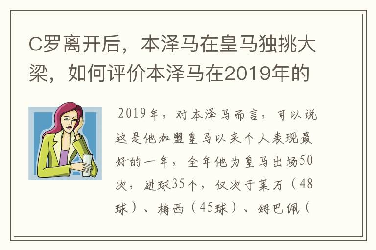 C罗离开后，本泽马在皇马独挑大梁，如何评价本泽马在2019年的表现？