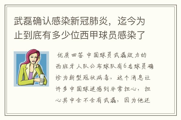 武磊确认感染新冠肺炎，迄今为止到底有多少位西甲球员感染了新冠病毒？