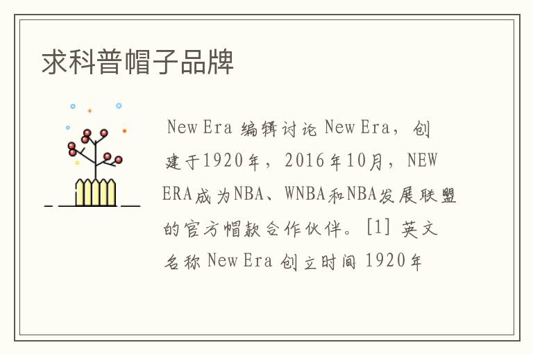 求科普帽子品牌