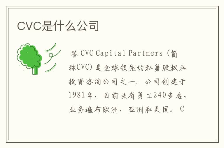 CVC是什么公司