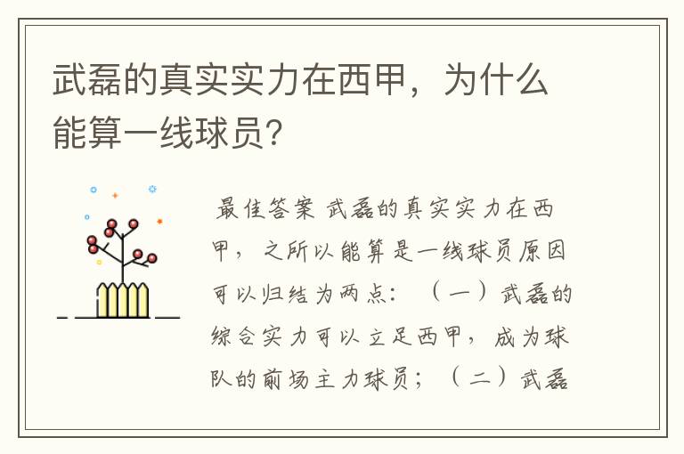 武磊的真实实力在西甲，为什么能算一线球员？