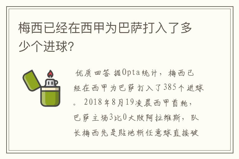 梅西已经在西甲为巴萨打入了多少个进球？