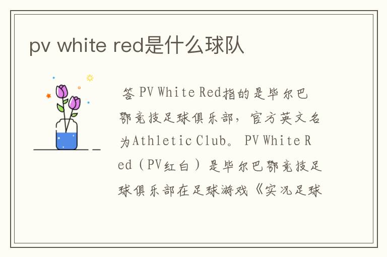 pv white red是什么球队