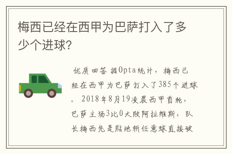 梅西已经在西甲为巴萨打入了多少个进球？