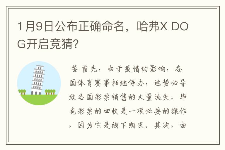 1月9日公布正确命名，哈弗X DOG开启竞猜？