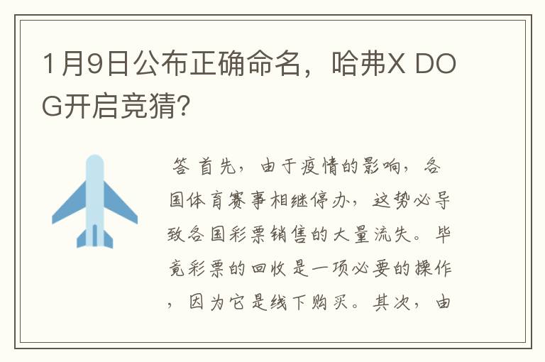 1月9日公布正确命名，哈弗X DOG开启竞猜？