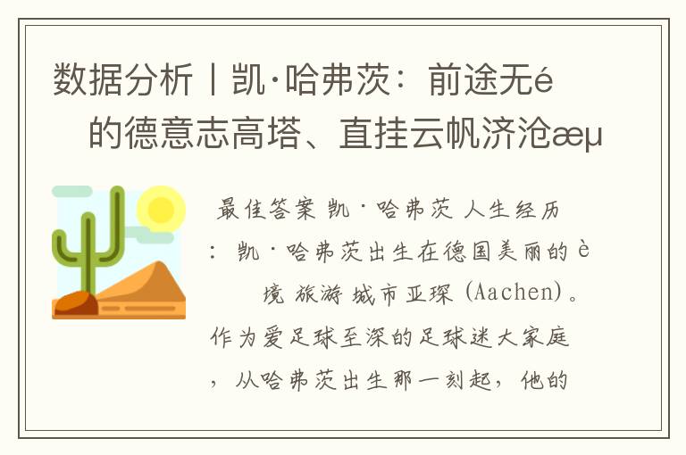 数据分析丨凯·哈弗茨：前途无量的德意志高塔、直挂云帆济沧海