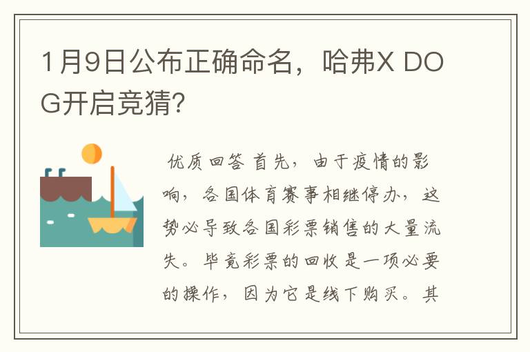 1月9日公布正确命名，哈弗X DOG开启竞猜？