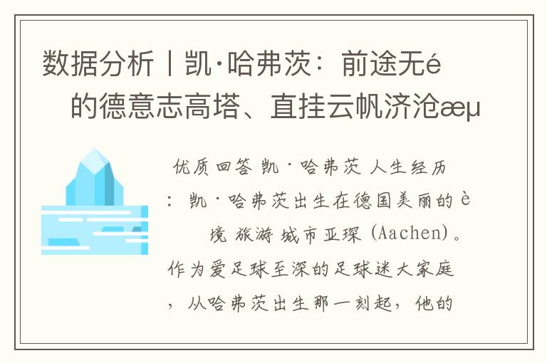 数据分析丨凯·哈弗茨：前途无量的德意志高塔、直挂云帆济沧海