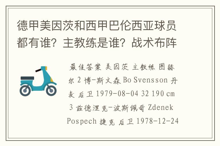 德甲美因茨和西甲巴伦西亚球员都有谁？主教练是谁？战术布阵怎样？