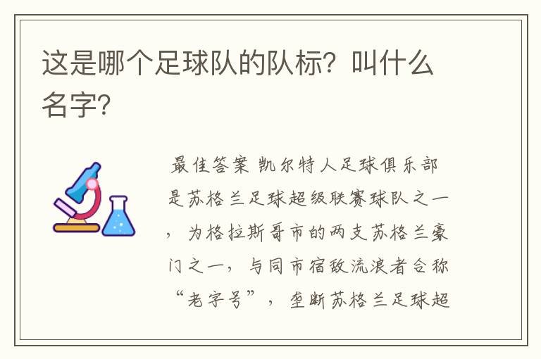 这是哪个足球队的队标？叫什么名字？