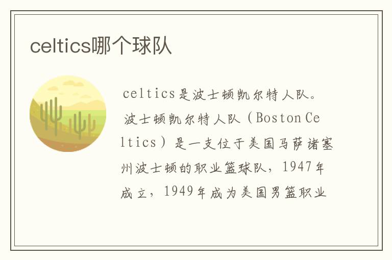 celtics哪个球队