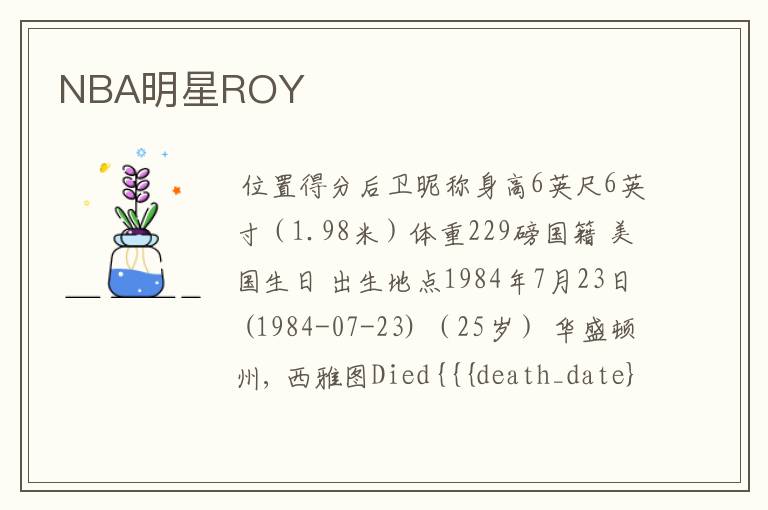 NBA明星ROY