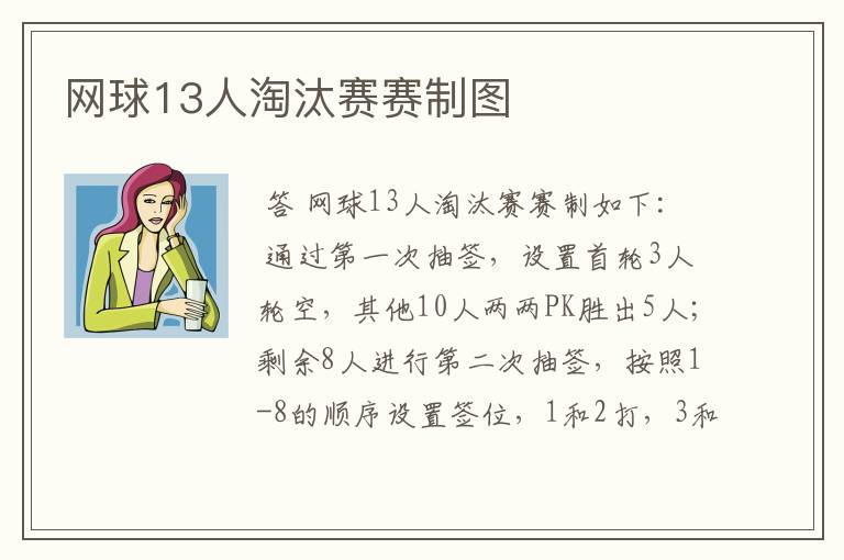 网球13人淘汰赛赛制图