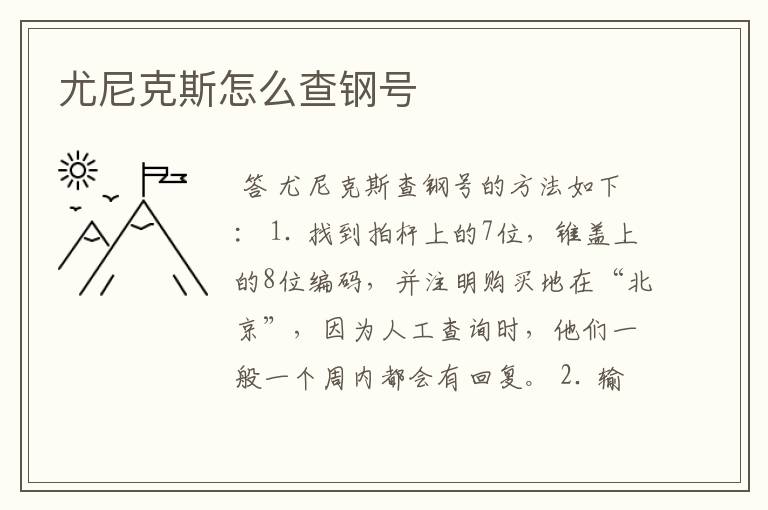 尤尼克斯怎么查钢号