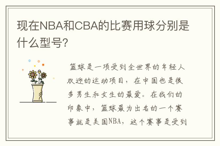 现在NBA和CBA的比赛用球分别是什么型号？