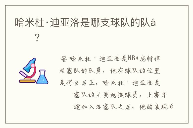 哈米杜·迪亚洛是哪支球队的队员？